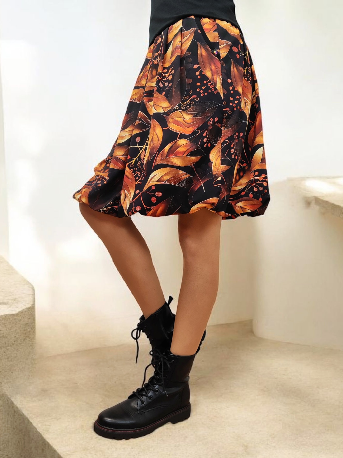 Balonová sukně s elastickým pasem – ideální na vrstvení